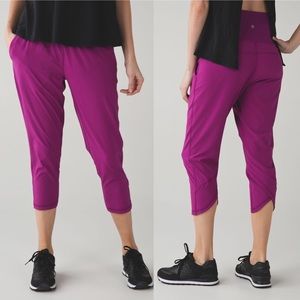 Lululemon Tranquil Crop Pant Royal Plum Size 4